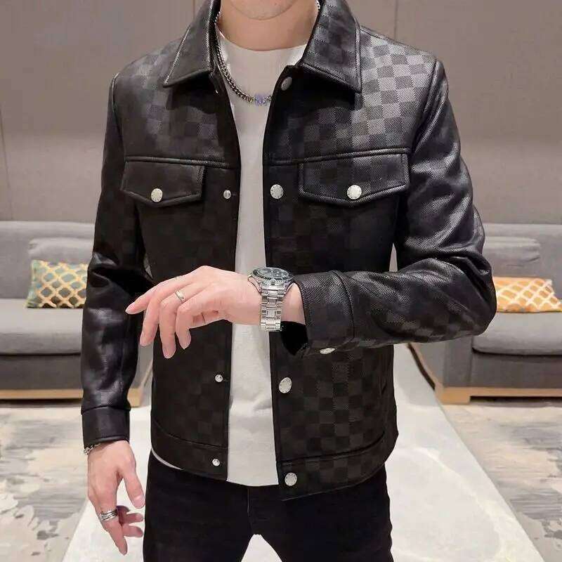 New Autumn And Winter Men's Korean Style Slim Fit Smooths Your Silhouette Casual Thin Youth Jacket Top