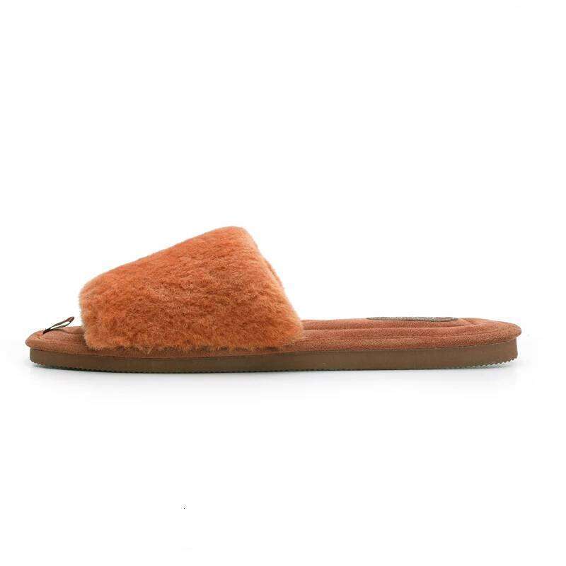 Litfun Plush Flat Women Warm Slides Cozy Soft Sole Faux Fur Shoes Female Cute Open Toe Home Slippers