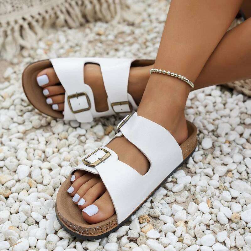 Fashionable Waterproof Slippers Home Outdoor Shoes Women Non-Slip Comfortable Slip-On Versatile Sandals