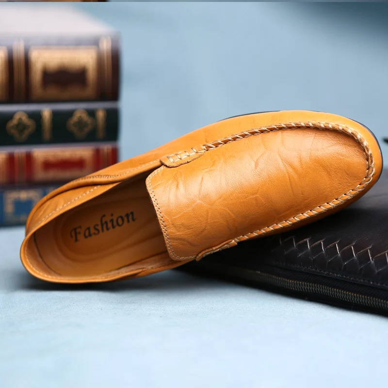 Mens Leather Casual loafers Shoes wedding Dress Shoes Big Size Moccasins Shoes Suede shoes High Quality zapatos 260305