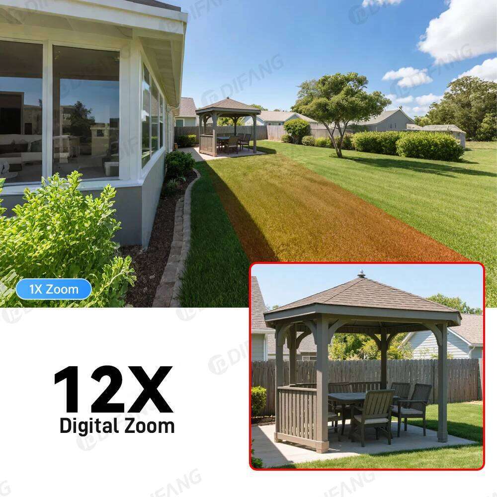 DIFANG 10K 20MP Screens 12X Zoom CCTV Surveillance Outdoor Waterproof Four Lens Home WiFi Security Camera 26W0306