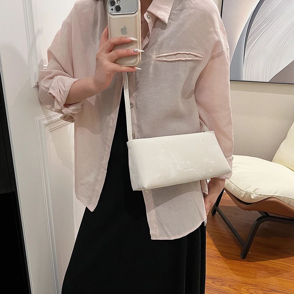 LEFTSIDE Women Small PU Leather n Square Underarm Shoulder Bag Trendy Crossbody Female Handbags and Purses 260228