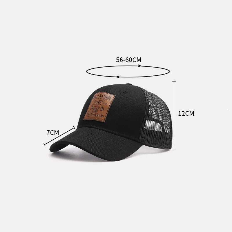Four Seasons Mesh Baseball Caps Unisex Deer Icon Trucker Cap for Women Men Outdoor Portable Hunting Hiking Fishing Sunscreen Hat Y260304