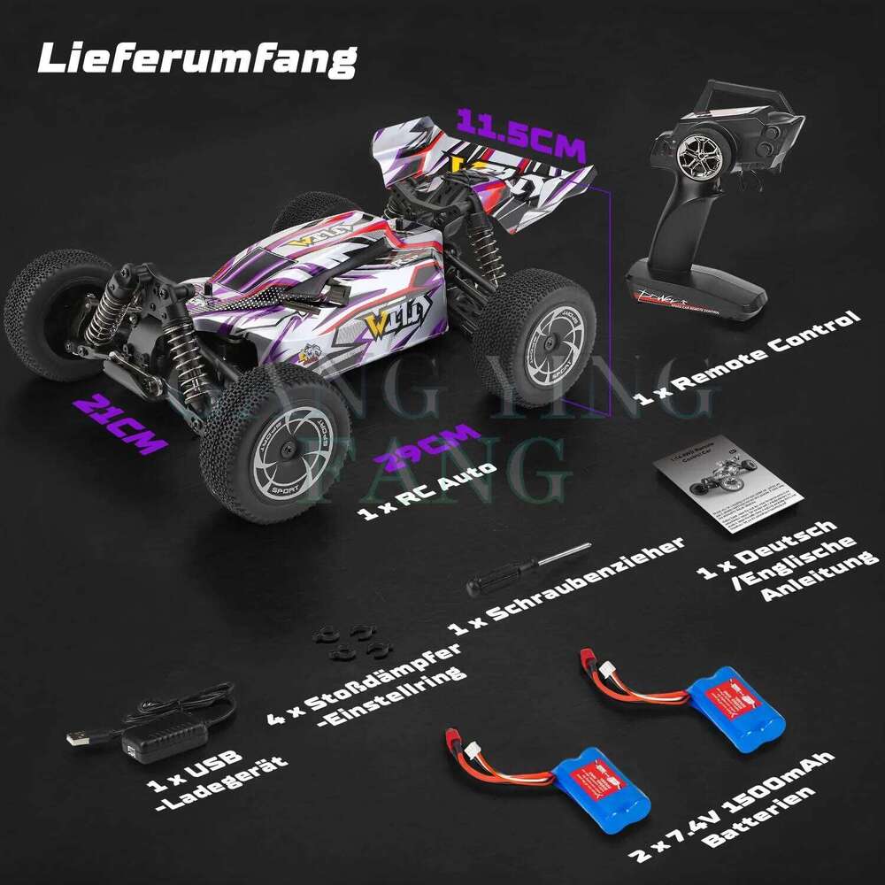 WLtoys 144016 Fast RC Cars 35KM/H OR 75KM/H 1/14 off Road 4WD Drift Toys,2.4G Remote Control Monster Truck for Adults and Kids C260305