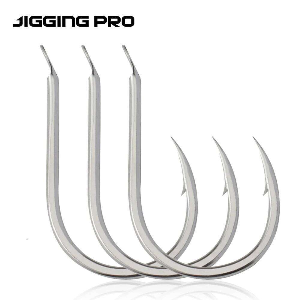 JIGGING PRO 30pcs High Carbon Steel Hooks 2/0 3/0 4/0 5/0 Sharp Durable Barbed Fishhook Fishing Accessories S260305