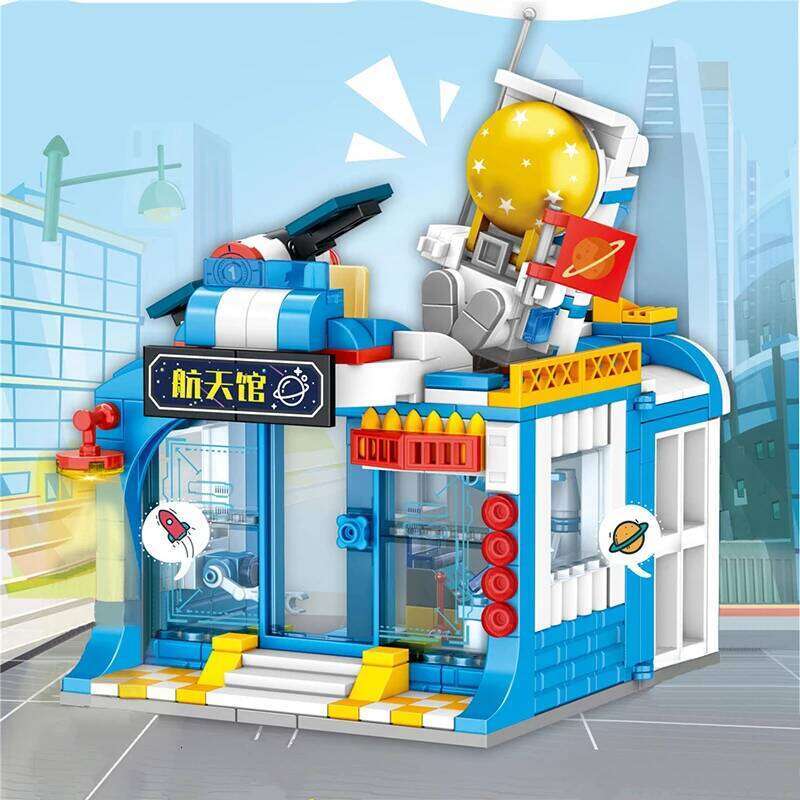 Creative Space Museum Model Girl Series Pet Hospital Building Block Theater DIY Assembly Enducational Decor Toys For Kids Gifts Z260305
