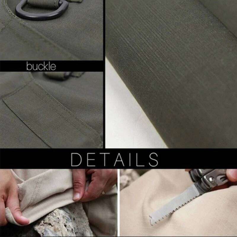 Men's Tactical Cargo Pants 6XL Plus Size Outdoor Casual Sports Pant Hiking Fishing Waterproof Multi-pocket Men Trousers