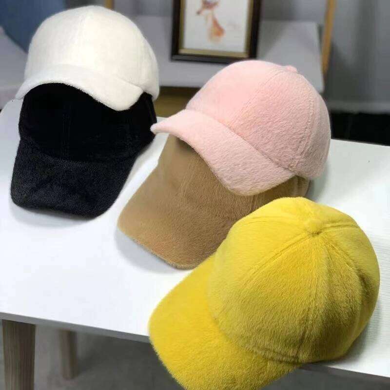 Autumn Winter Hats For Men Baseball Caps Women Velvet Solid Color Snapback Unisex Fashion Accessories Sport Casual Y260304