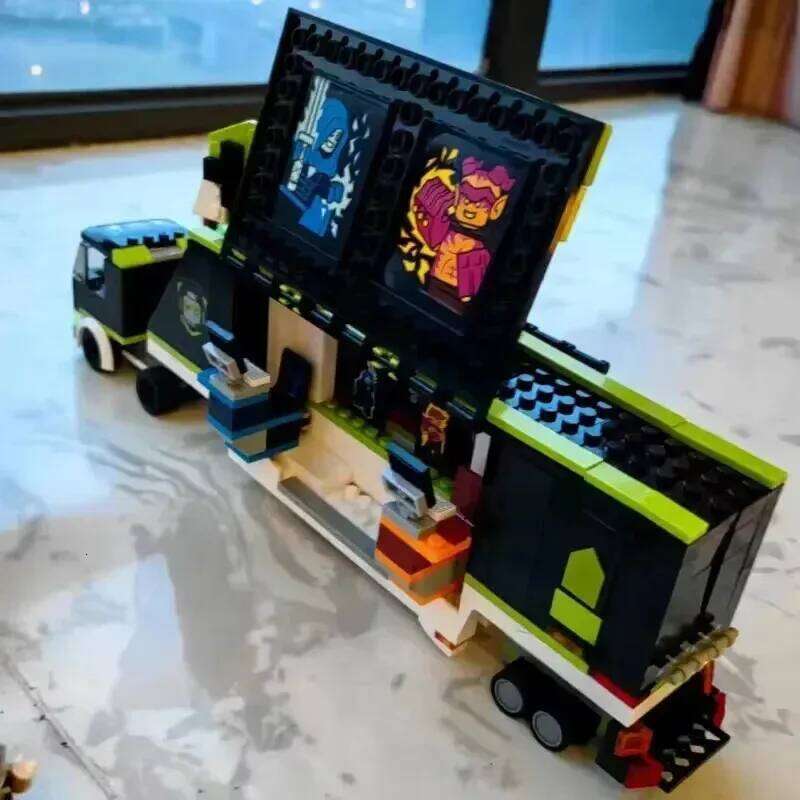 Compatible Sets City Series E-Sports Competition Truck 60388 Educational Assembly Building Block Children's Toys Gift Z260306