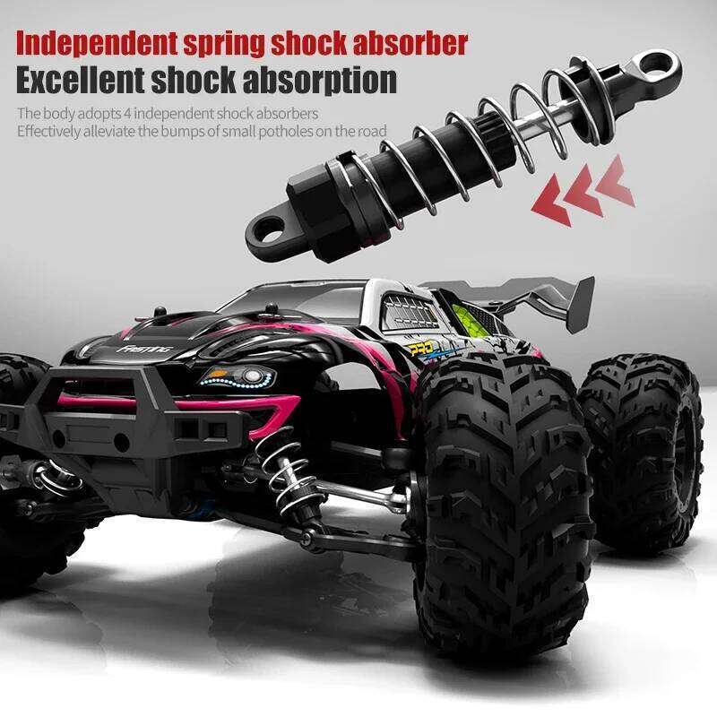 16103 Fast Rc Cars 50km/h 1/16 Off Road 4WD with LED Headlights,2.4G Waterproof Remote Control Monster Truck for Adults and Kids C260305