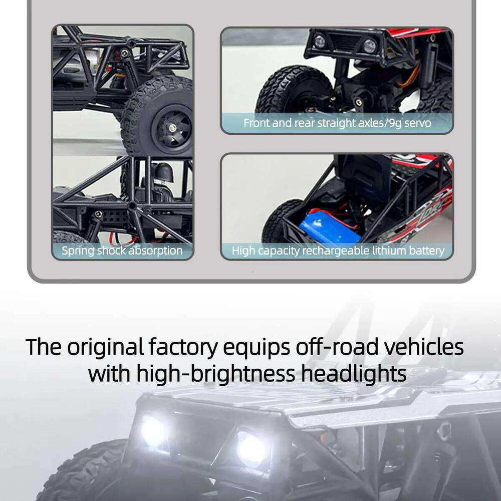 LDRC LD18499 1:18 44 RC 2.4G Full Scale 4WD Remote Control Climbing Vehicle Car Model Toys for Boys Christmas Gifts C260305