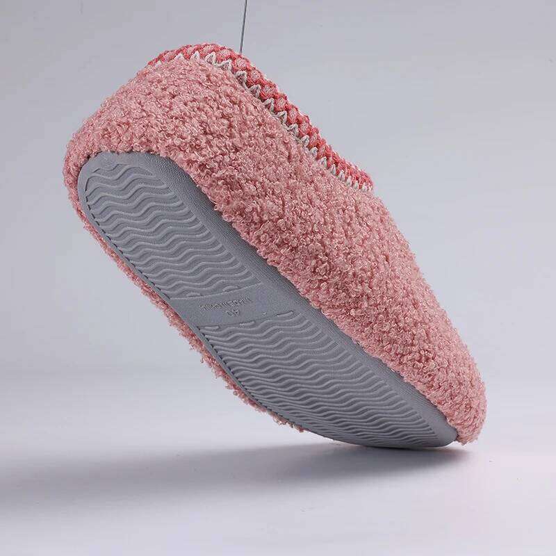 Litfun Soft Winter Warm Fashion Casual Slippers Outdoor Wear-resistant Rubber Sole Indoor Flat Women Shoes