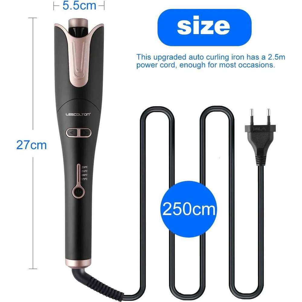LESCOLTON Iron Innovative Large Curl Professional Curler Automatic Curling Hair Styling Tool for All Ages 26Y0306