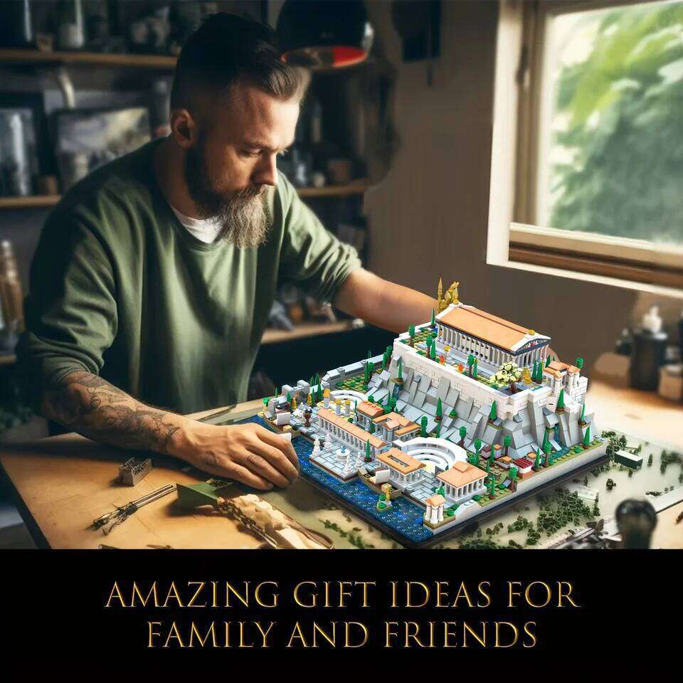 MOC 1988pcs Acropolis of Athens City Buildings Blocks Brick Toy Puzzle Display Model and Home Decor Gift Idea for Kids Z260305