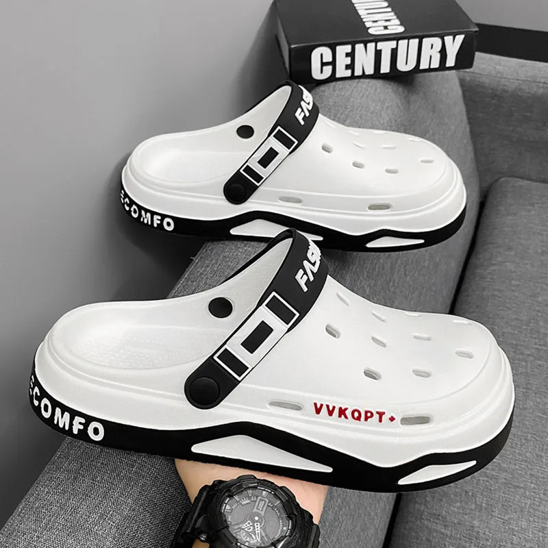 fashion sandals Mens EVA casual comfortable hole garden shoes outdoor mens beach sandals indoor home unisex slippers 260304
