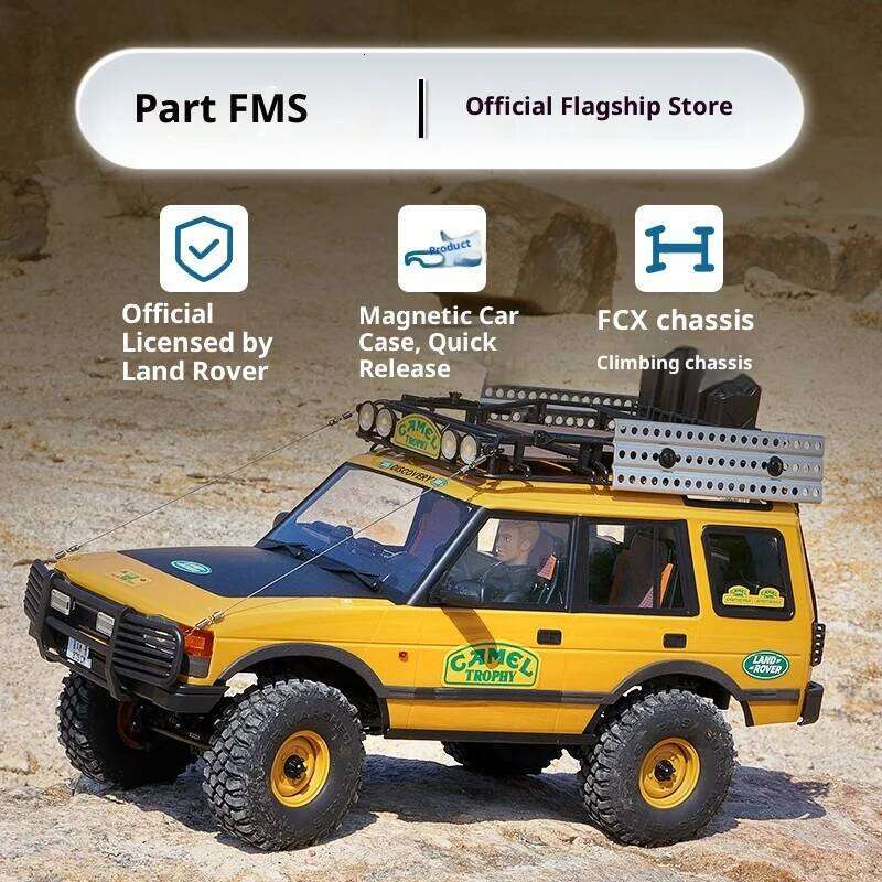 FMS Camel Cup 1/10 Official Authorized Simulation RC Remote Control Climbing Car 1-10 Land Rover FCX10 C260305