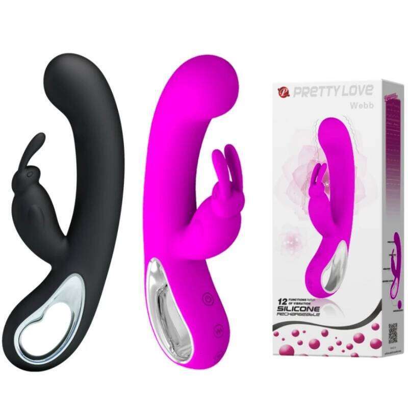 Pretty Love 12 Speed G Spot Rabbit Women Double Vibrators Clitoris Sex Products Toy For Adult W260305