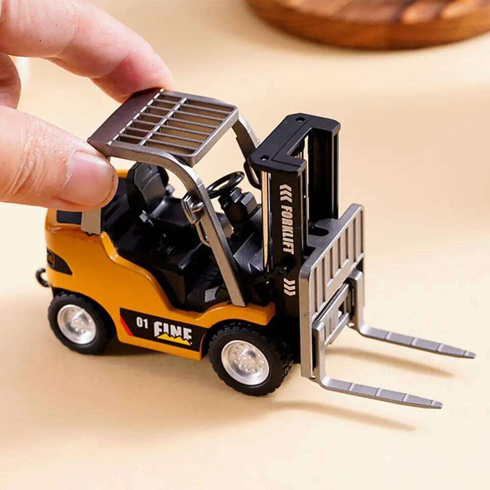Forklift Friction Toy Vehicle Engineering Remote Control Mini Rc Car 1:64 Desktop Alloy Simulation Interactive Children C260305