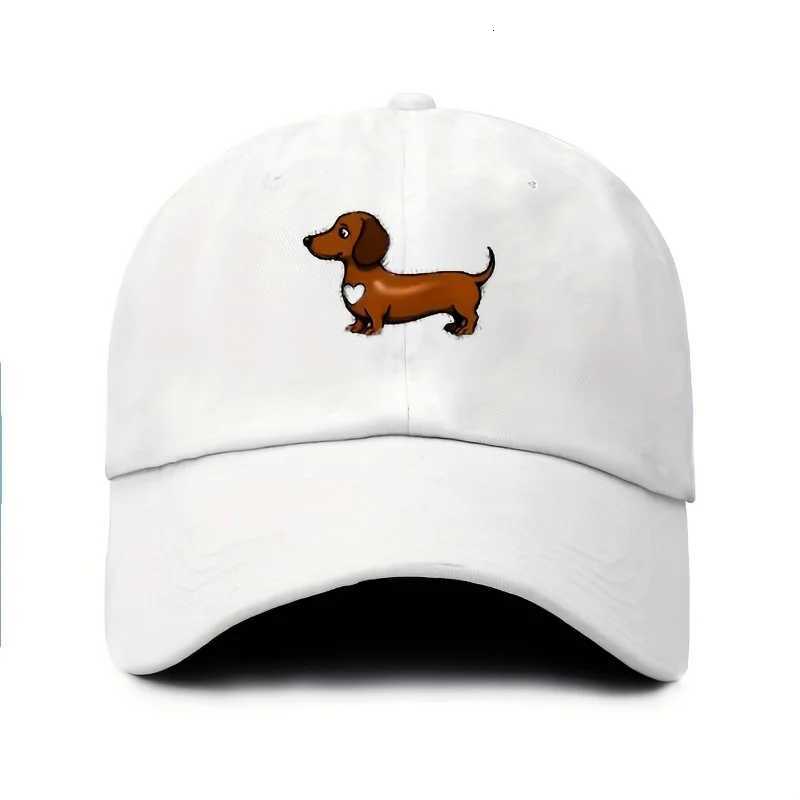 Cute Sausage Dog Pattern Printed Baseball Hat with Adjustable Snap Button Lightweight Valentines Day Gift S260306