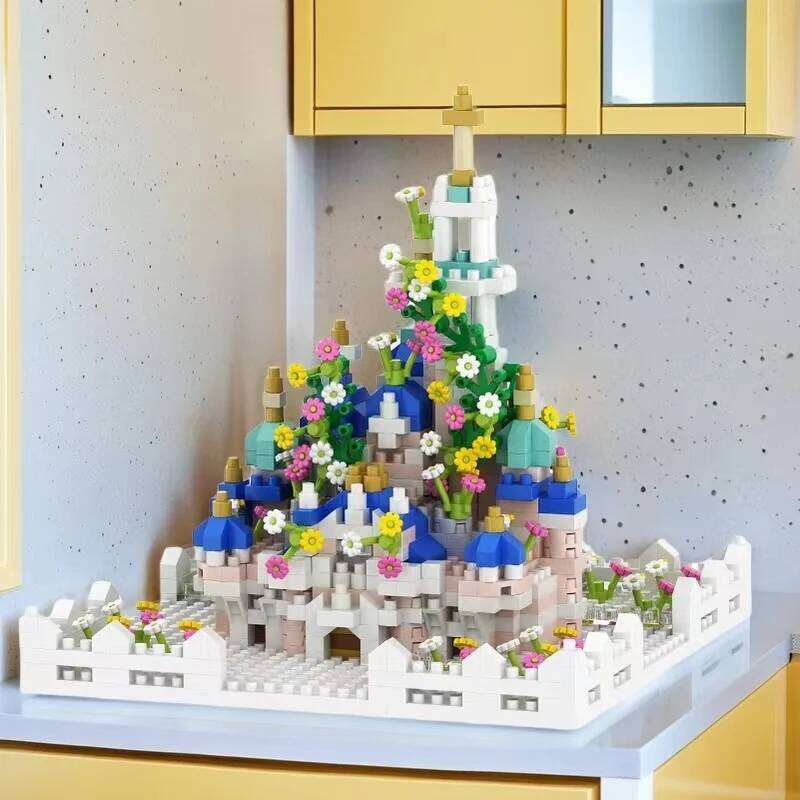 1120-Piece Castle Garden Building Model - Difficult 3D Puzzle, Abs Resin, Perfect Holiday and Birthday Gift Z260305