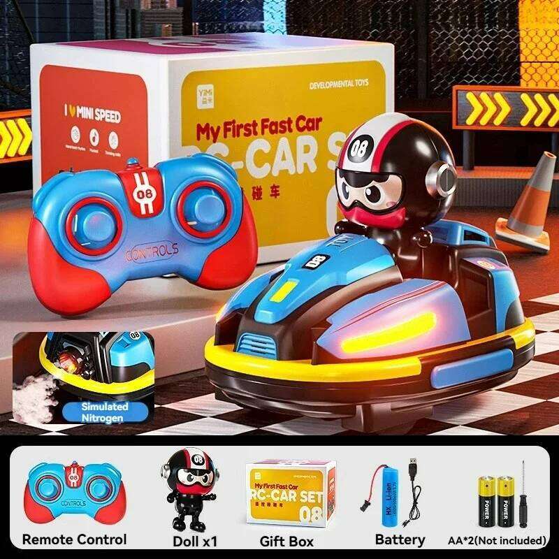 Football Sports Battle Bumper Car Kid Catapult Robot Karting Toy with Music Light RC Game for Boy Girl Family Battles C260305