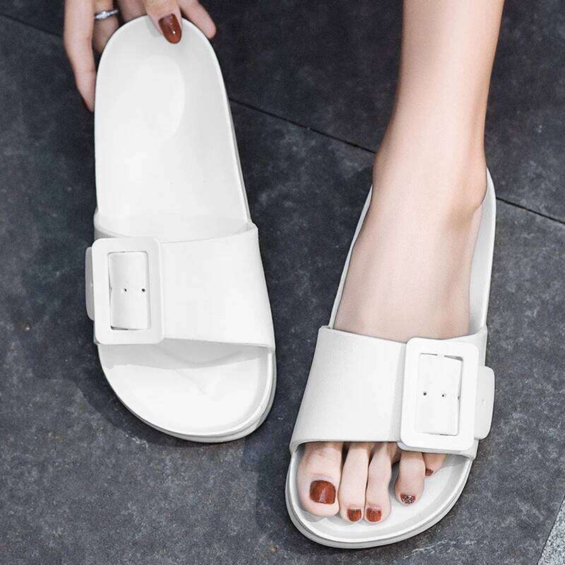 Litfun Summer New Flat Slippers For Women Fashion Outdoor Non-slip Beach Sandals Soft Bottom EVA Slides Lady Casual Home Slipper