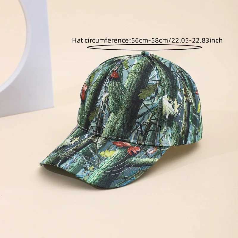 Baseball Caps Plant Leaves Print Adjustable Outdoor Snapback Hat for Men and Women Travel Beach Anti-Sun Female Peaked Cap Hats S260306