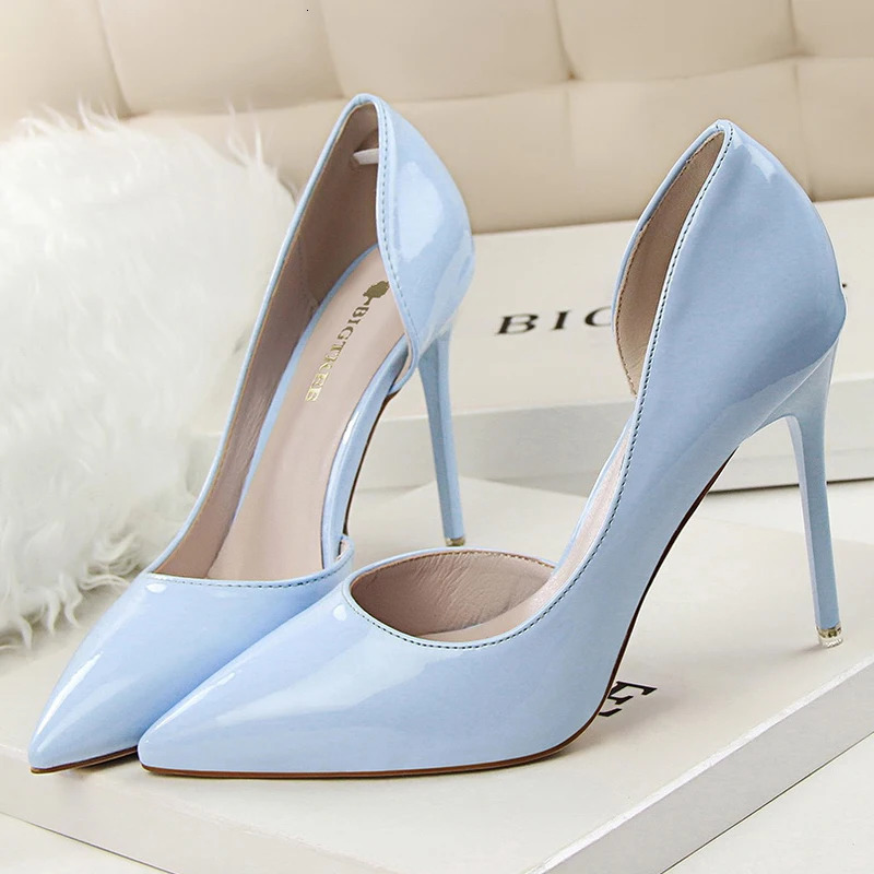 BIGTREE Shoes 2026 Women Pumps Patent Leather High Heels Stiletto Sexy Party Shoes OL Career Women Heels Office Shoes 12 Colors 260306