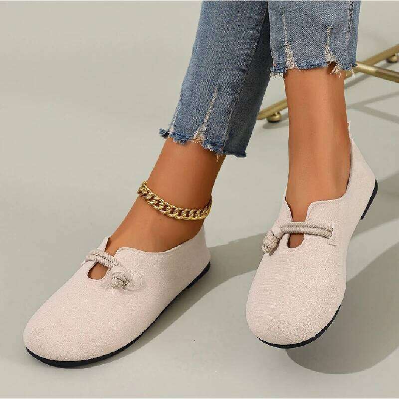 2025 New Retro Flats - Shallow Loafers for Women, Casual & Comfortable Solid Color Styles, Everyday Versatile Basics