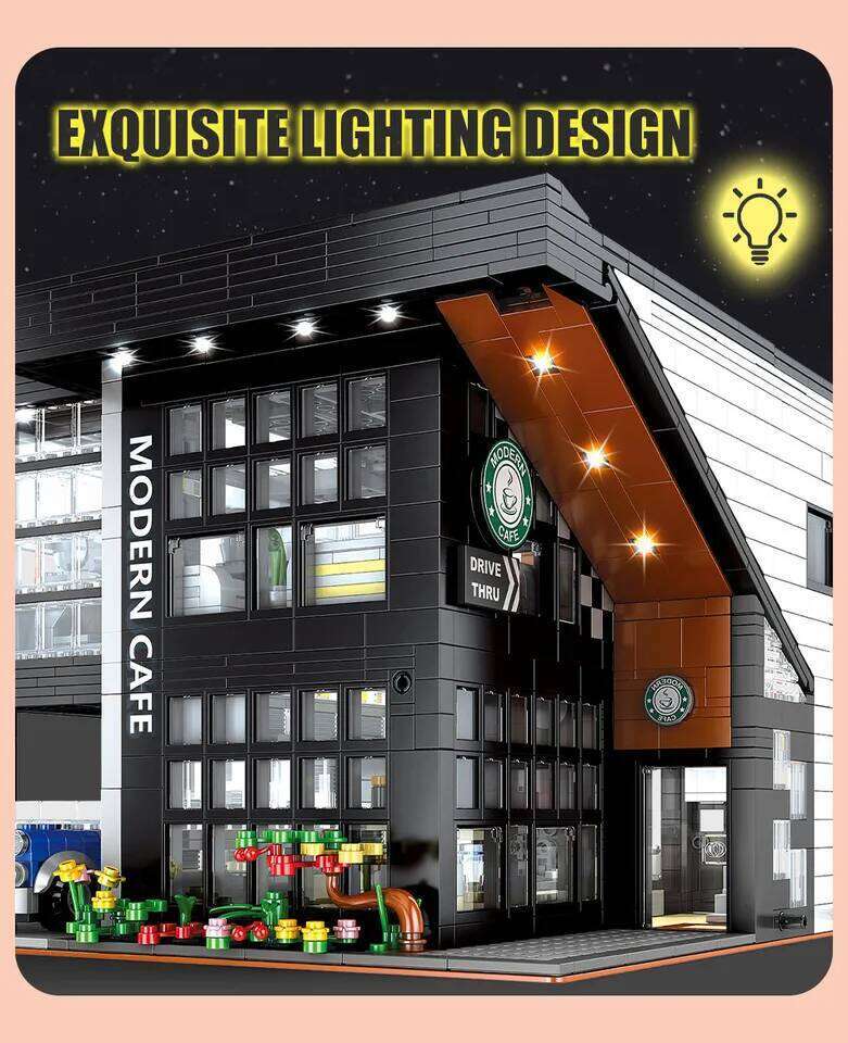 2926PCS City Street View Building Blocks Modular Architecture Model MOC-45635 Modern Cafe Adults Toys for Boys Kids Gifts 86005 Z260306