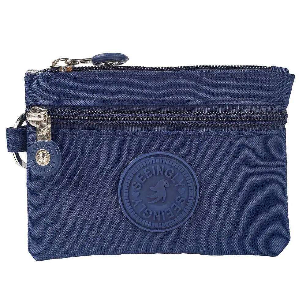 Canvas Coin Purse 2024 New with Key Ring Waterproof Credit Card Holoder Wear-resistant Wallet Money Bag Male Female C260304