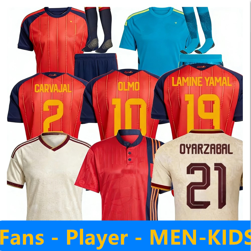 16-4XL 26 27 Camiseta Espana LAMINE YAMAL soccer jerseys 2026 2027 Home Away Espagne Player Fans Football Shirt Men kids kit SpAiNs Hommes RODRIGO