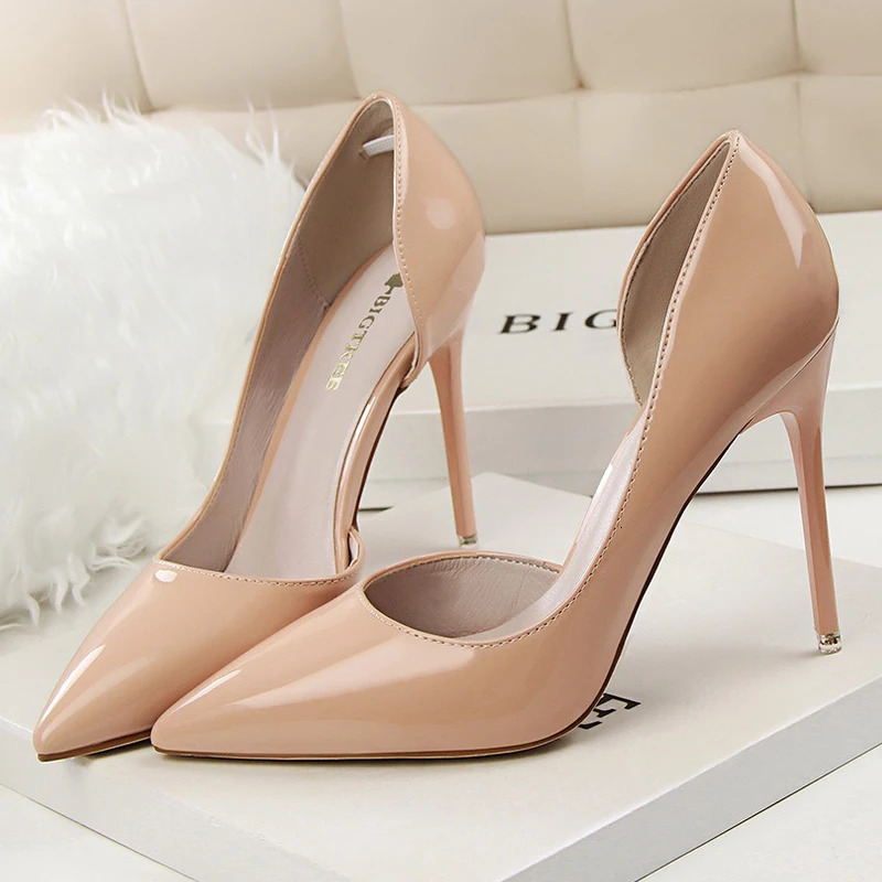 BIGTREE Shoes 2026 Women Pumps Patent Leather High Heels Stiletto Sexy Party Shoes OL Career Women Heels Office Shoes 12 Colors 260306