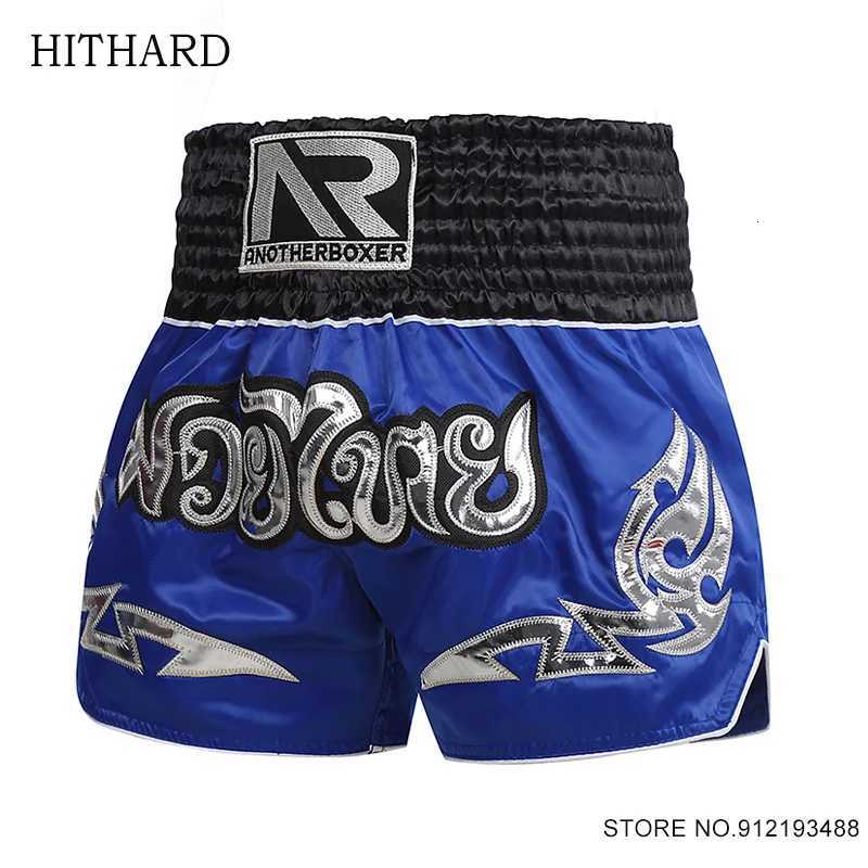 Shorts Muay Thai Satin Polyester Kick Boxing Shorts Mens Womens Kids Gym Sanda Martial Arts MMA Training Clothes BJJ Fight Pants X260306