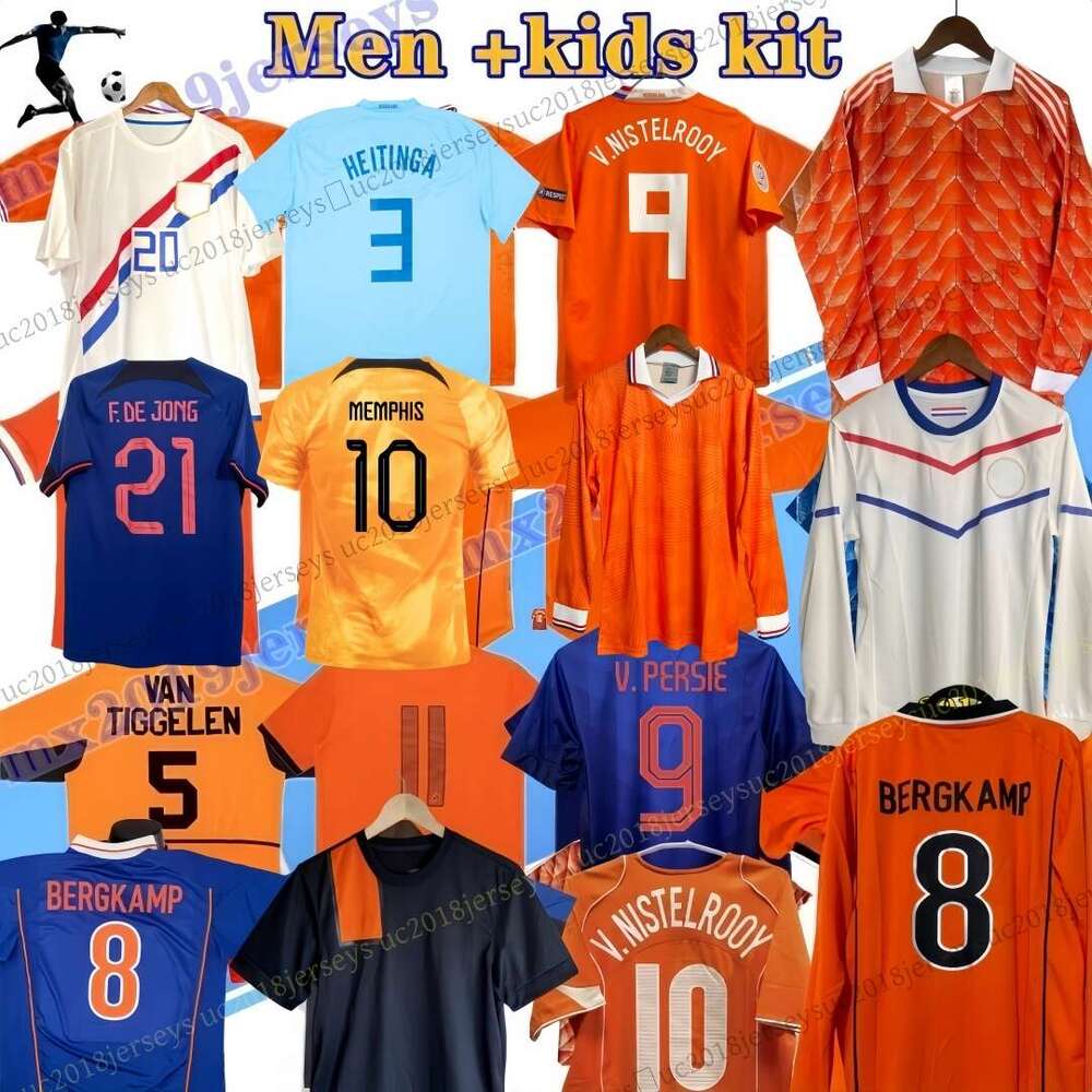 Retro 1988 Netherlands Soccer Jerseys 88 Van Basten 1997 1998 1994 BERGKAMP 96 97 98 12 14 Gullit Rijkaard DAVIDS 2000 08 22 Hollan classic football shirts