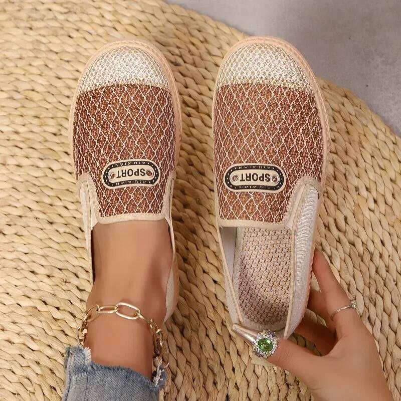 2025 New Hot Sale Slip on Women's Vulcanize Shoes Round Toe Sequins Solid Outdoor Platform Casual Comfortable Shoe