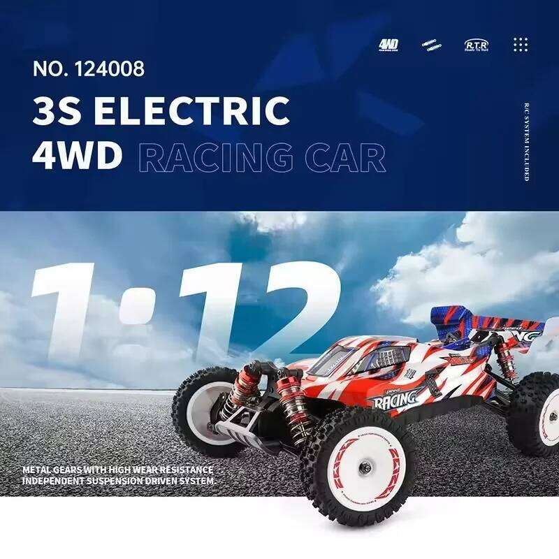 WLtoys 124008 1:12 4WD RC 60KM/H Professional Racing Car Brushless Electric High Speed Off-Road Drift Remote Control Toys C260305