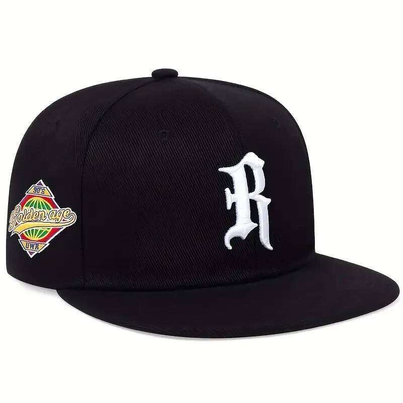 Casual hip-hop punk letter embroidered flat-brimmed baseball cap, sun protection and breathable, ideal for gift-giving Y260304