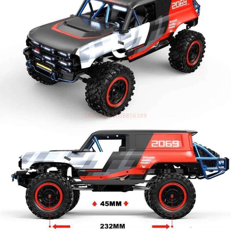 2025 Mjx Brushless H12p Alloy Large Scale Remote Control Electric Four-Wheel Drive 1/12 Off-Road Climbing Car Toy Vehicle C260305