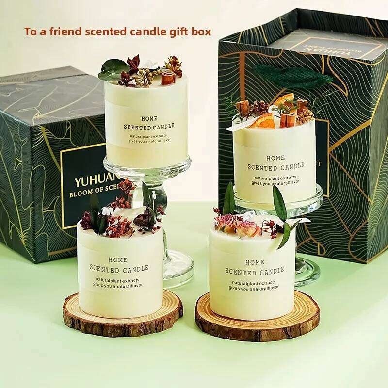 Forest Fragrance Candle Hotel Home Soy Wax Smokeless Birthday Comes with Box Aromatherapy Set Premium Gift W260304 W260305