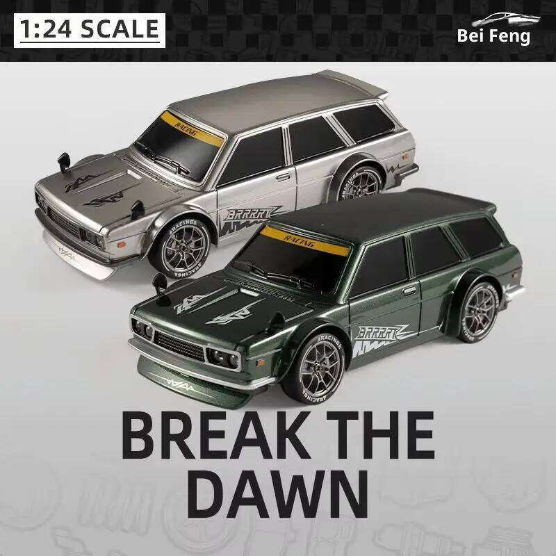 New Ask North Wind 1:24 Mini Remote Control Half Scale Rc Beginner Drift Racing Retro Tile Jar Touring Car Boy Toy C260305
