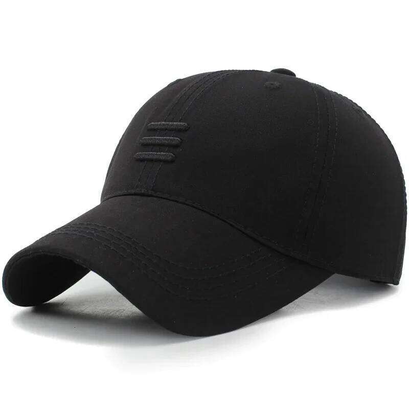 4 Colors New Fashion Soft Top Baseball Cap Outdoor Sport Casual Cotton Snapback Hats For Men and Women Three Bars Dad Hat Design Y260304