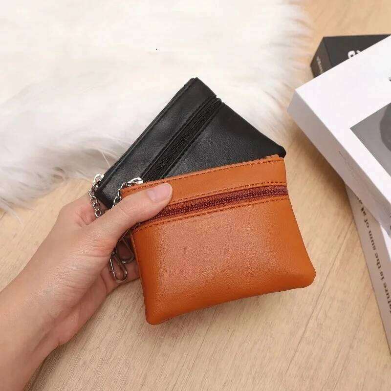 Women Coin Purse Men Small Bag Wallet Change Purses Zipper Money Bags Children Mini Wallets Leather Key Holder Case C260304