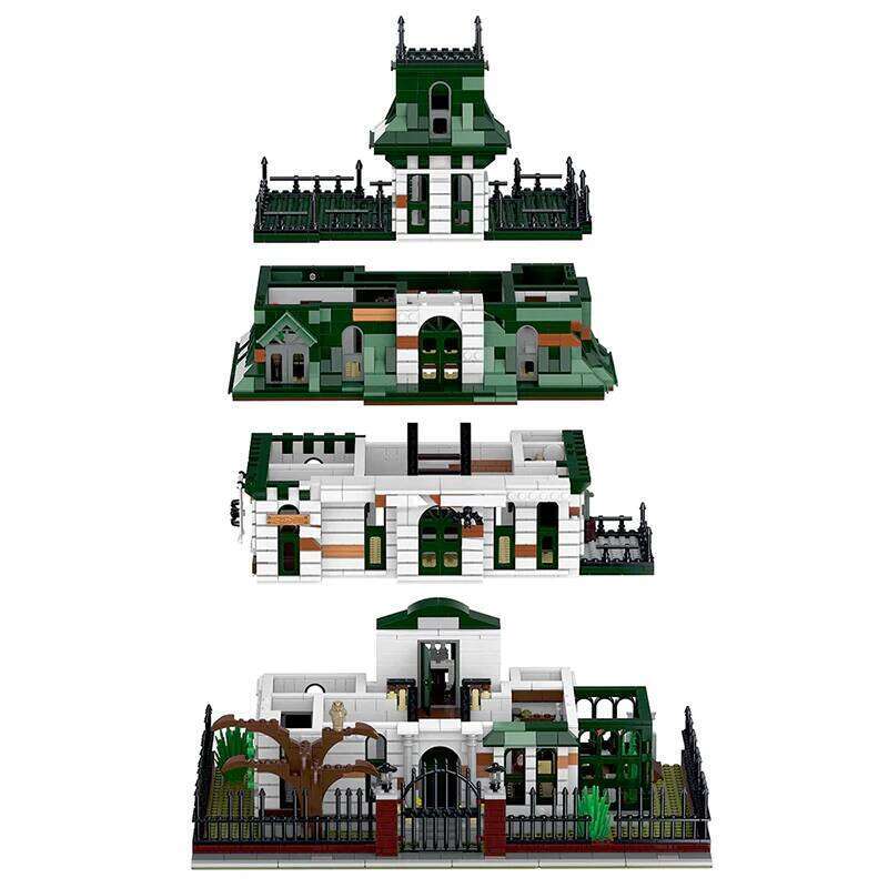 3378PCS Movie Adams House Set City Architecture Modular Building Block Assembly Model Kit DIY Toys Xmas Gift Z260306