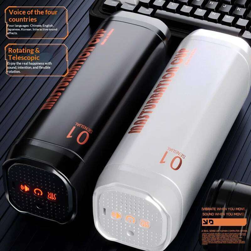 Automatic Male Masturbator Cup Pocket Pussy Penis Blowjob Machine Sex Toy For Men Adult Supplies Telescopic Rotation W260305