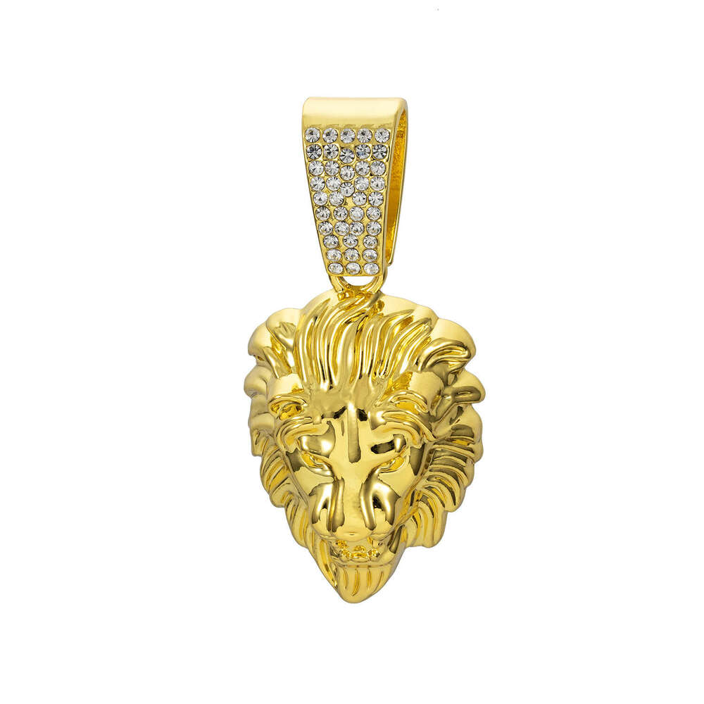 Classic Lion Head Necklace TEMU Amazon Hot Sale Miami Cuban Chain High-Quality Electroplating Quality Assurance