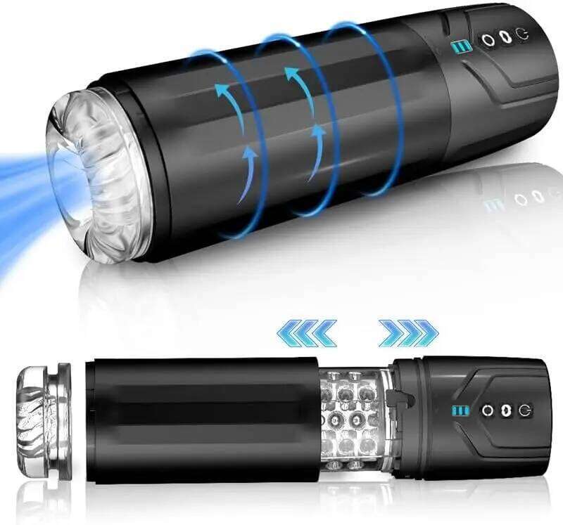 Pocket Pussy Automatic Male Toy Adult Toys Rotating Deep Clamping Labia Sucking Penis Stroker Realistic Vaginal Sleeve W260305