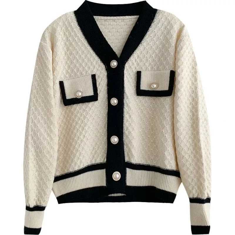 AOSSVIAO Korean Fashion New Loose Long-sleeved Knit Womens Sweater 2025 Autumn Winter Outwear Cardigan M260306