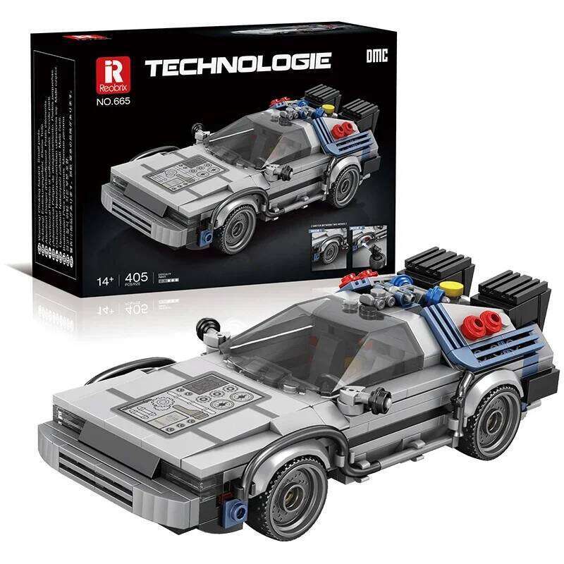 405PCS Classic DMC Building Blocks Future Sports Car Model Bricks Desktop Ornaments Kids Educational DIY Toys Holiday Gifts Z260305