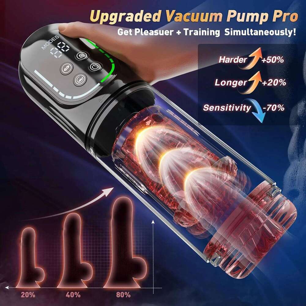 Male Automatic Masturbator Cup Penis Pump 7 Thrusting Rotating Vibrating Sucking Licking Modes Pussy Blowjob Sex Toys For Men W260305